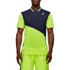 POLO ASICS CLUB AZUL/AMARILLO FLUOR 750