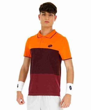POLO LOTTO TOP TEN NARANJO/VINO