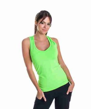 CAMISETA BB BASICA VERDE FLUOR