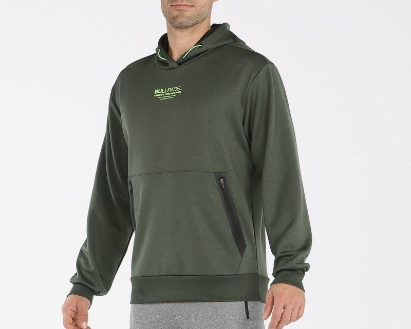 SUDADERA BULLPADEL LEZ KAKI VERDE