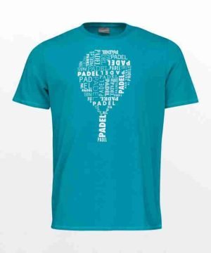 Head Camiseta Typo Celeste