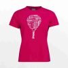 Head Camiseta Woman Typo Fucsia