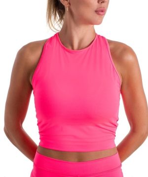 Bb Camiseta Basica Corta Rosa Fluor