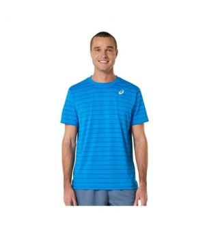 Asics Camiseta Men Court Stripe Azul