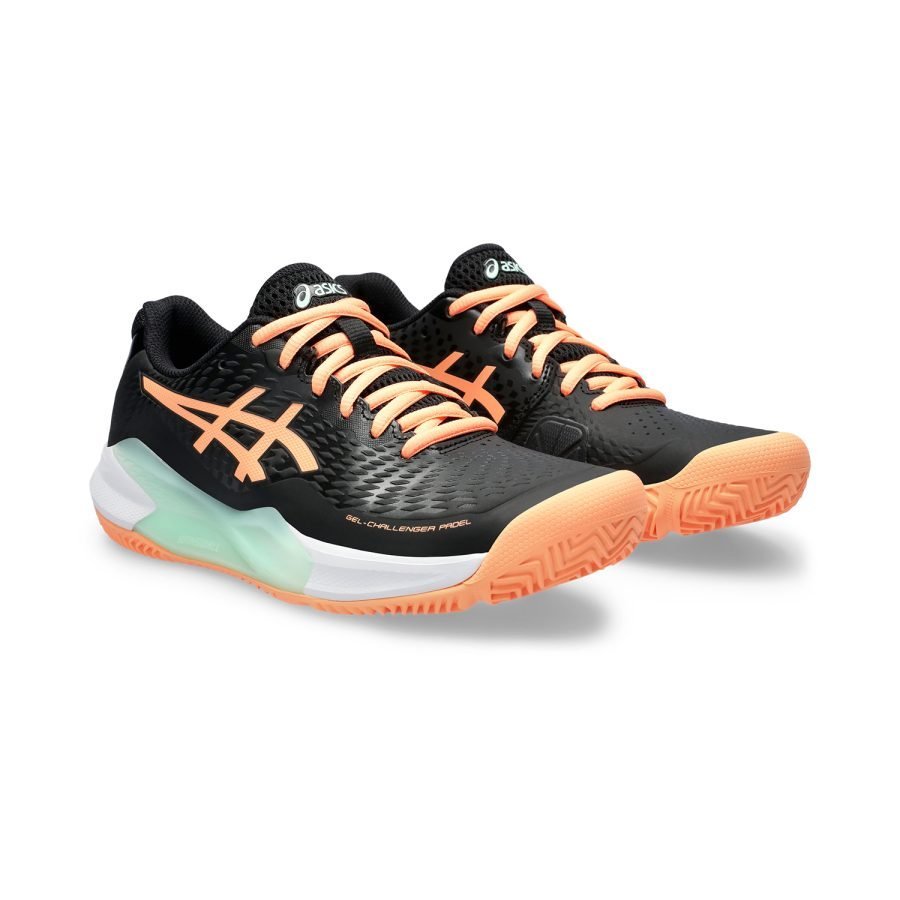 Asics Gel Challenger 14 Padel Black/Bright Sunstone - Imagen 6