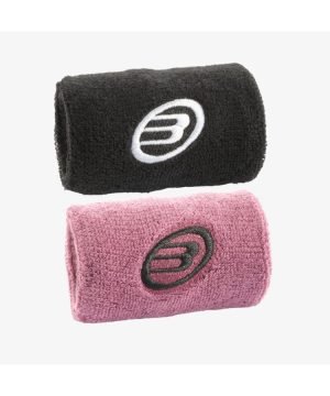 Bullpadel Muñequera Negro-Uva Tamizado  FW-236