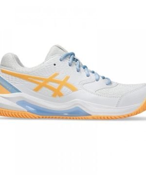 Asics Gel-Dedicate 8 Padel White-Orange Glow