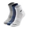Babolat Calcetines Quarter White-blue-grey
