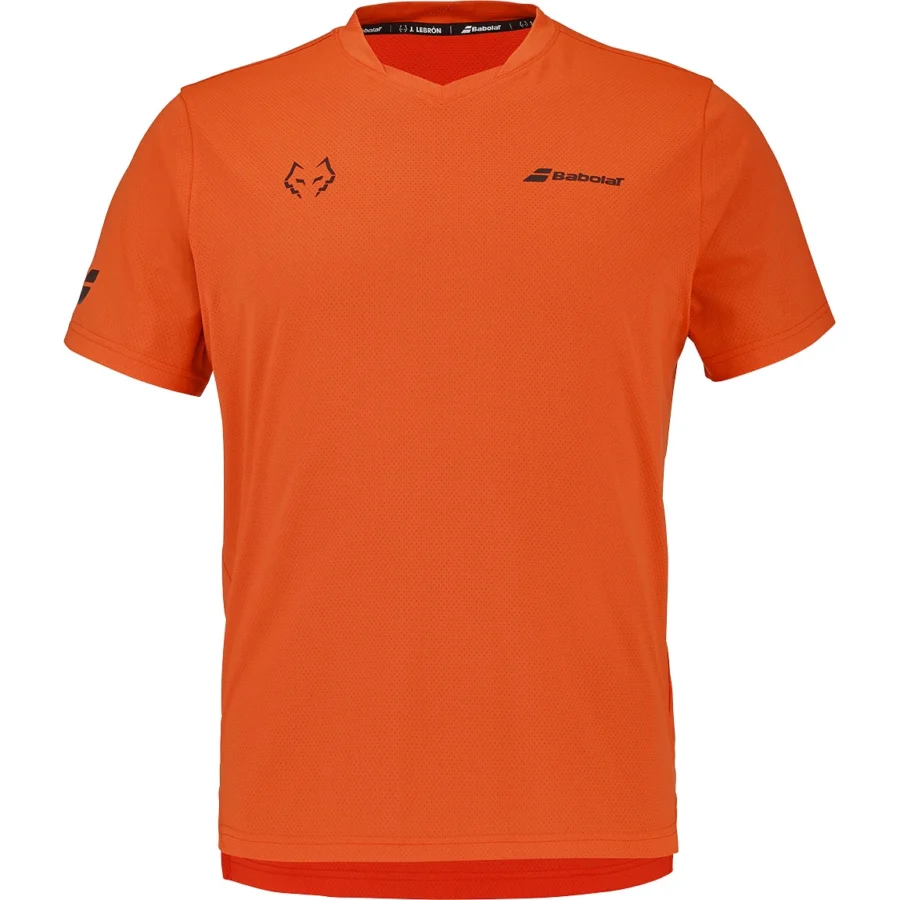 Camiseta Babolat Juan Lebron Crew Neck Rojo/Naranja 2026