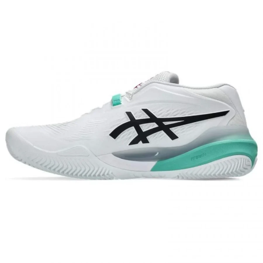 Asics Resolution X Clay White-Aurora Green - Imagen 2