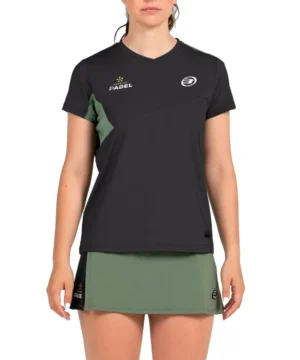 Bullpadel Camiseta mujer Pàmpan Negro