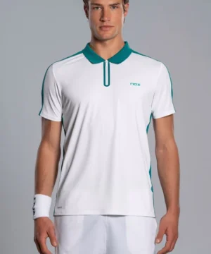NOX Polo Hombre PRO White/Ivy Green