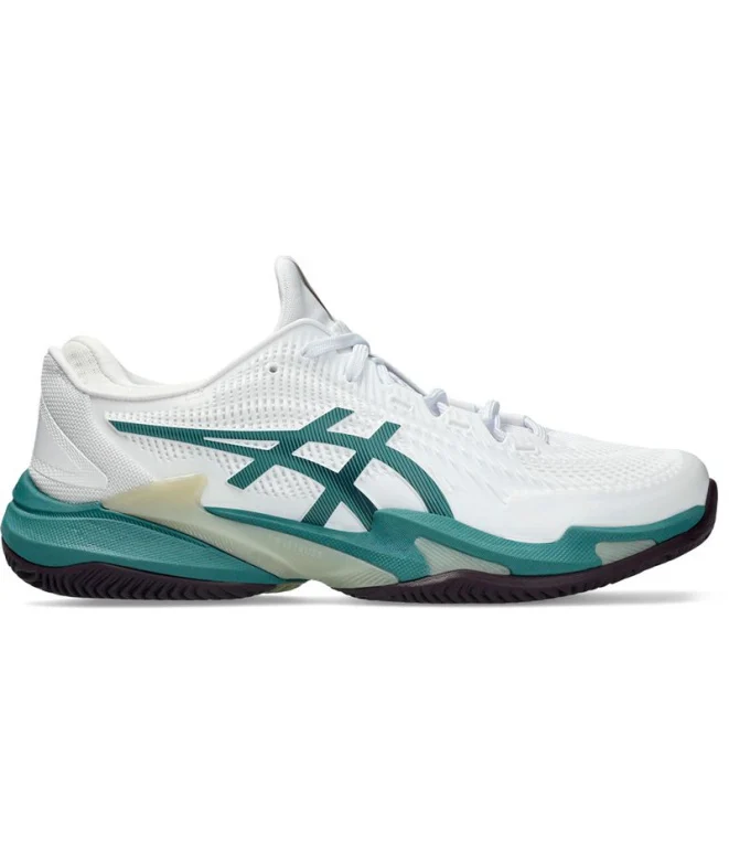 Zapatillas de Tenis Asics Court Ff 3 Clay Hombre Blanco/Foggy Teal