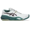 Zapatillas de Padel Asics Gel Resolution X Clay Blanco Granate Oscuro