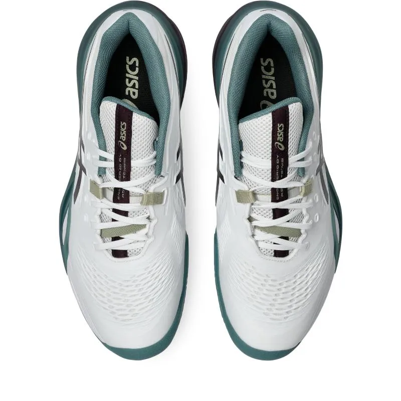 Zapatillas de Padel Asics Gel Resolution X Clay Blanco Granate Oscuro - Imagen 2