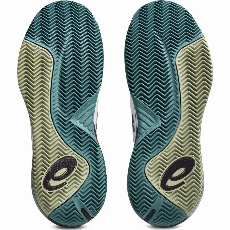 Zapatillas de Padel Asics Gel Resolution X Clay Blanco Granate Oscuro - Imagen 4