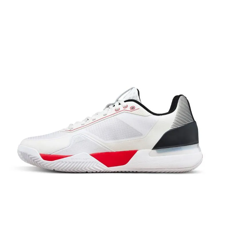 Zapatillas de Padel Wilson Rush Tour 5 Clay Blanco Negro Rojo - Imagen 2
