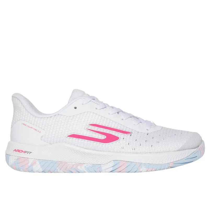 Zapatillas de Padel Skechers Viper Court Pro 2.0 Blanco Mujer