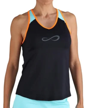 Camiseta Endless Speed V Negro Aqua