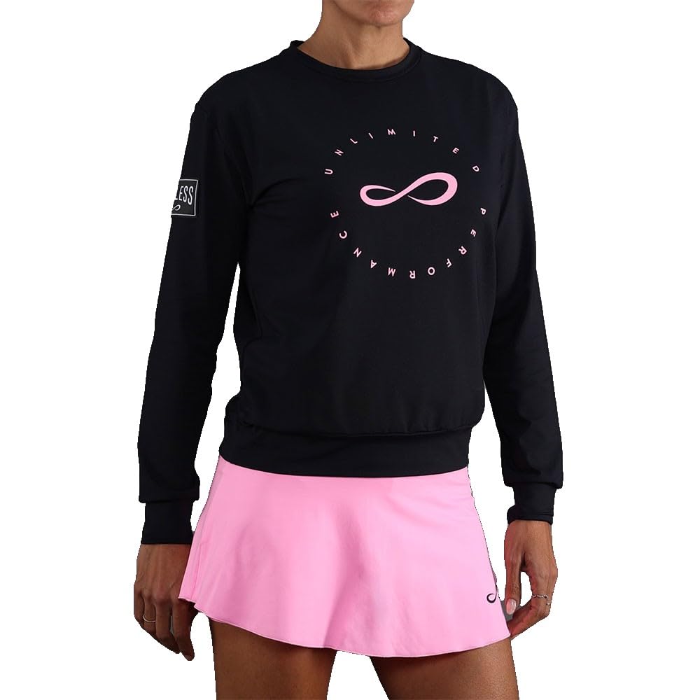 Endless sudadera Inner Tech Black -Rosa