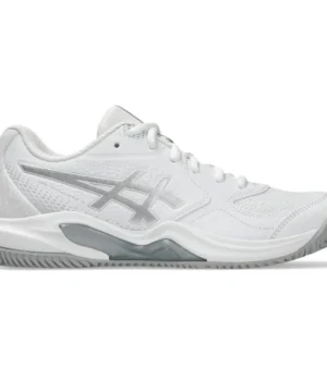 Zapatillas Asics Gel Dedicate 9 Padel Blanco Gris Mujer