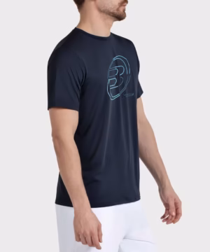 CAMISETA BULLPADEL CUNO AZUL MARINO - Imagen 2