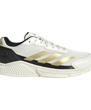 Zapatillas de Padel Adidas Courtquick Padel Blanco Oro Negro