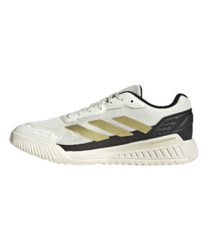 Zapatillas de Padel Adidas Courtquick Padel Blanco Oro Negro - Imagen 3